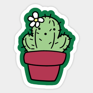 Potted Flower cactus Sticker